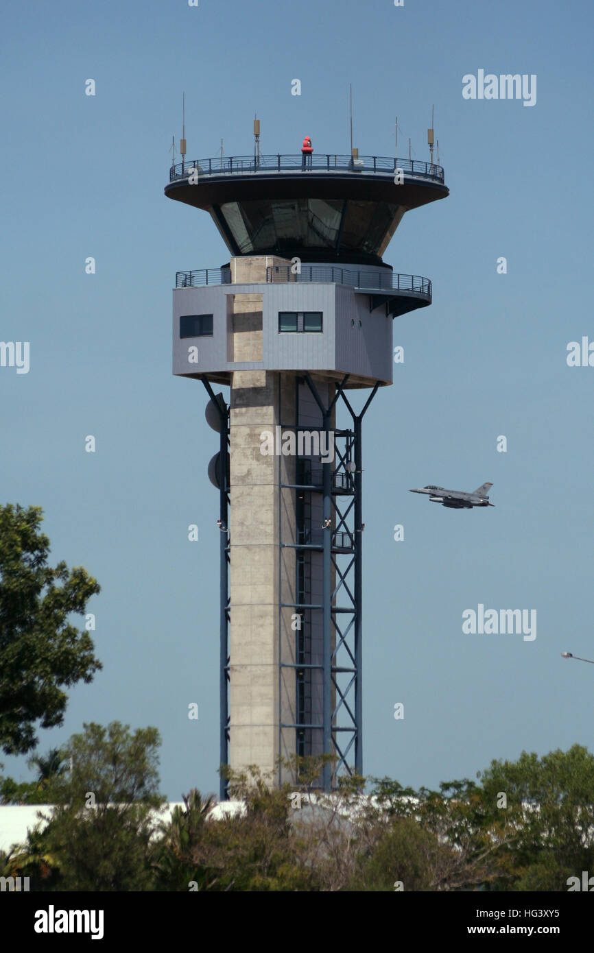 Darwin airport control tower. Northern Territory, Australia Stock Photo