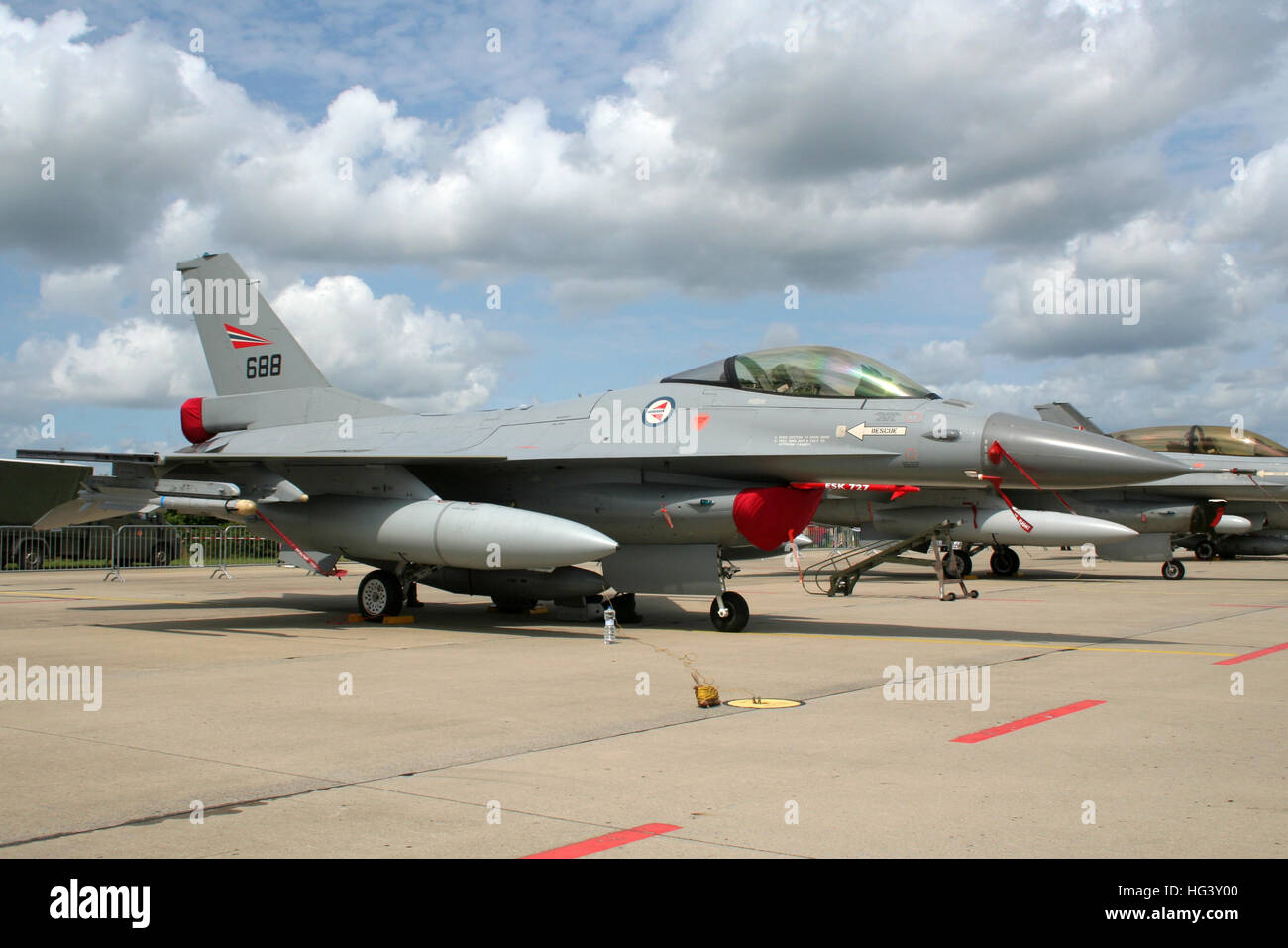 Royal Norwegian Air Force F-16 fighter jet Stock Photo