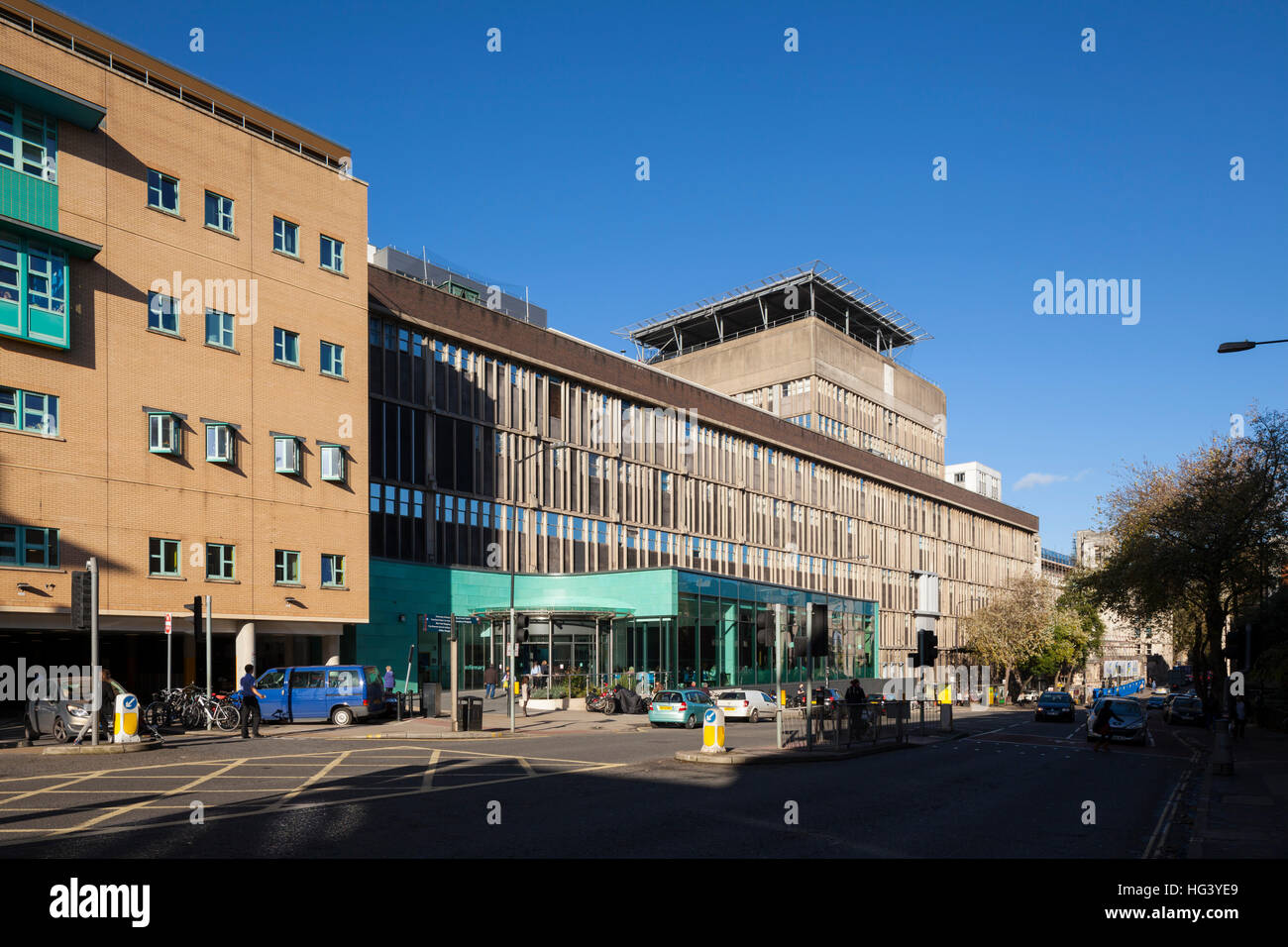 Bristol Royal Infirmary, Bristol, UK. Redevelopment. Stock Photo