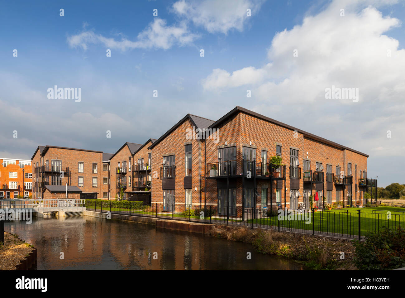 Old Woking, Surrey, UK. Collection of 70 apartments and 18 townhouses