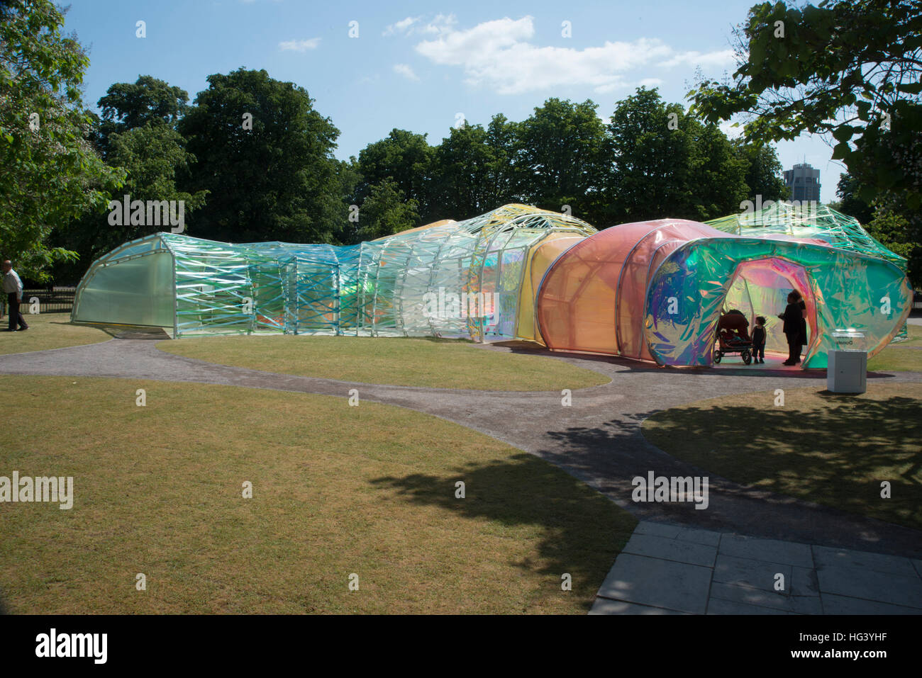 The 2015 Pavilion at the Serpentine Gallery, designed by SelgasCano, London, UK. Stock Photo