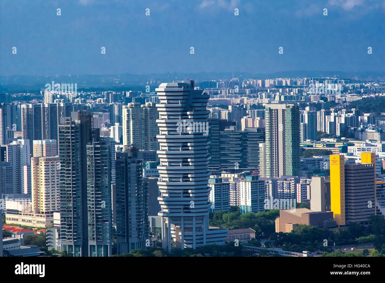 Singapore skyline Stock Photo