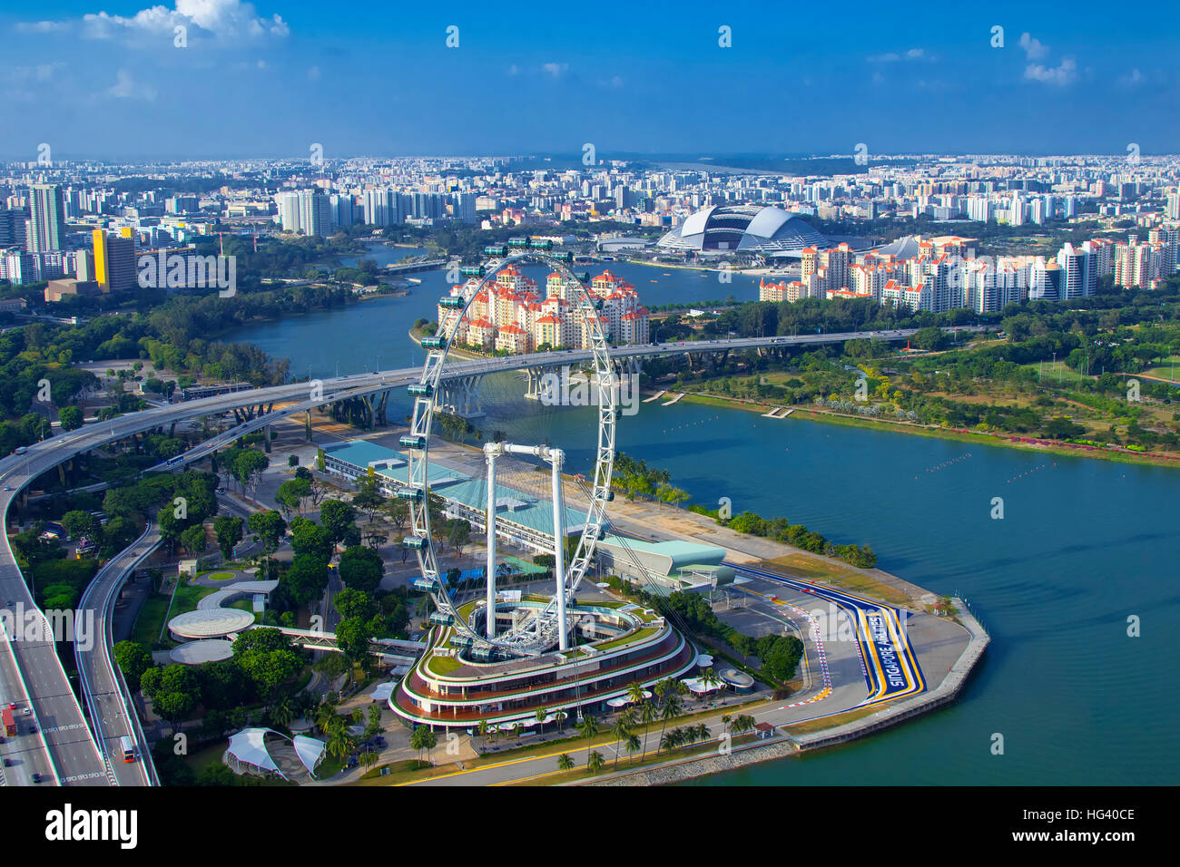 Singapore skyline Stock Photo