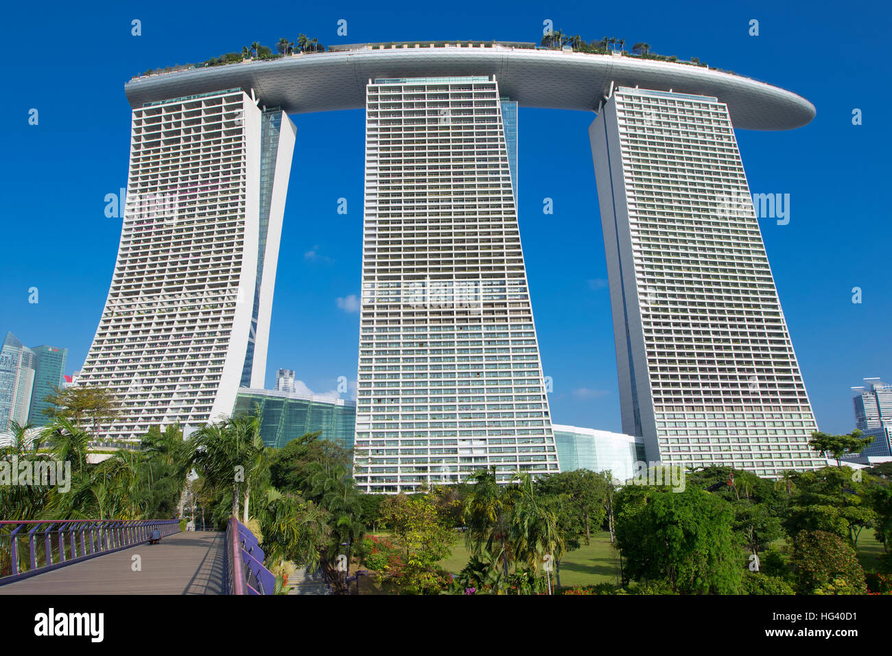 Marina Bay Sands hotel. Singapore Stock Photo