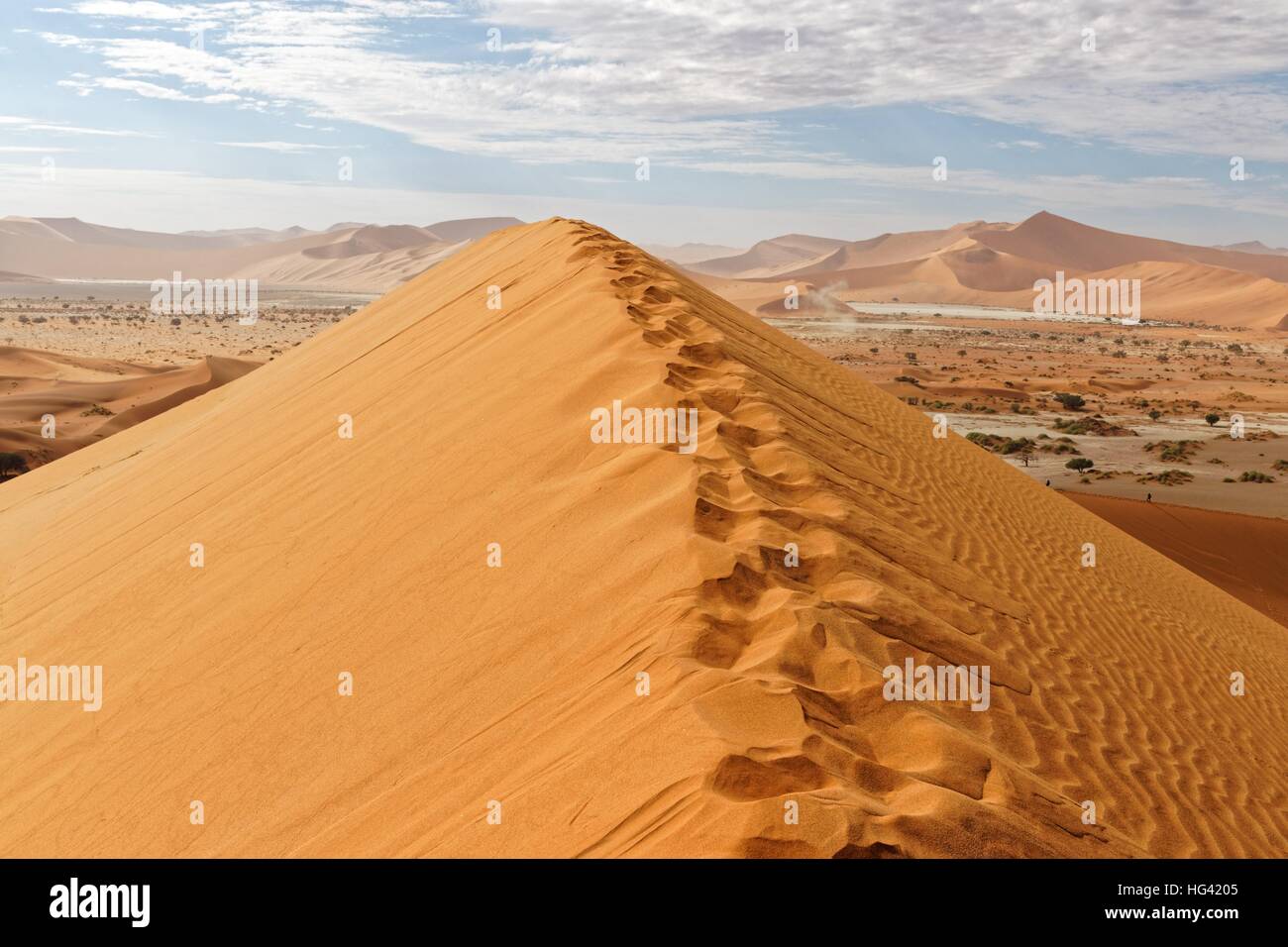 Climbing dunes at Namib Desert Stock Photo - Alamy