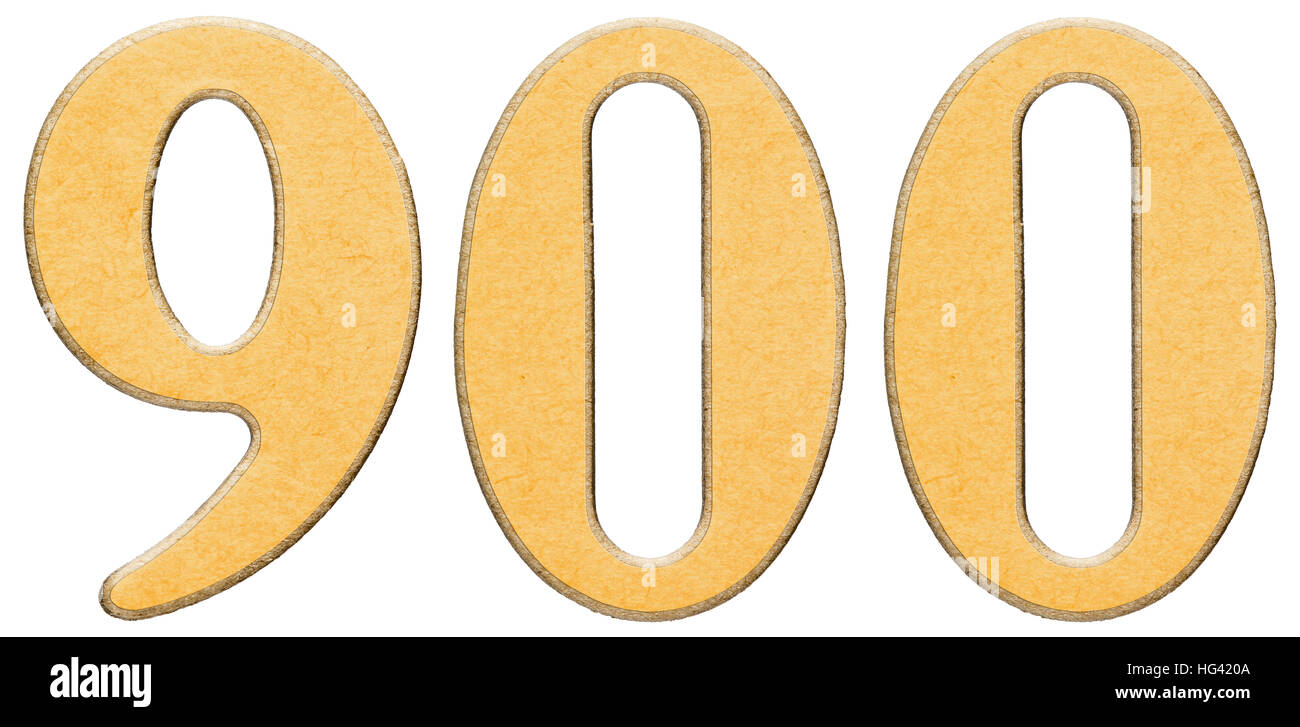 Numeral 900 nine hundred isolated hi-res stock photography and 