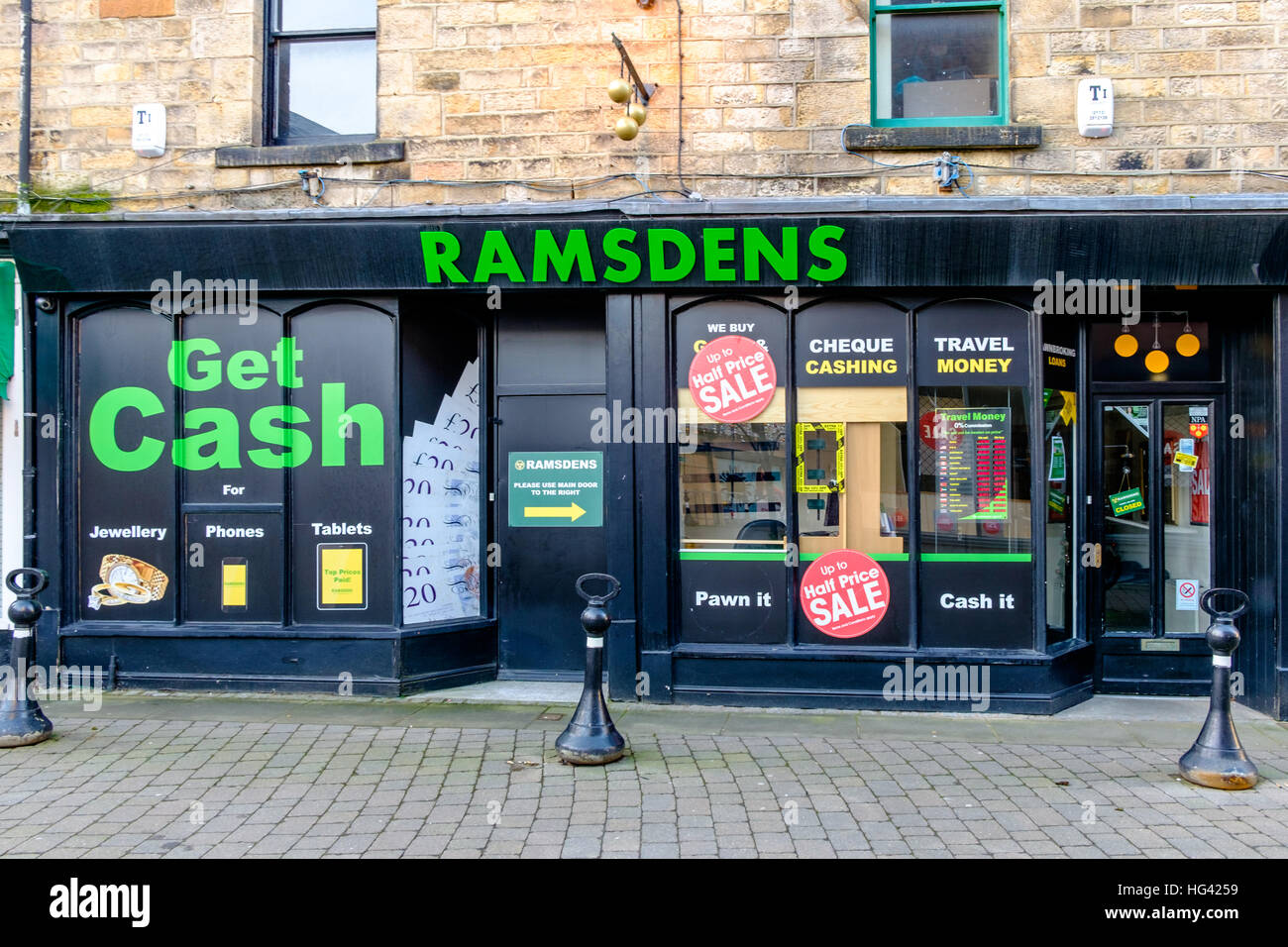 Ramsdens Pawn Shop Lancaster Stock Photo