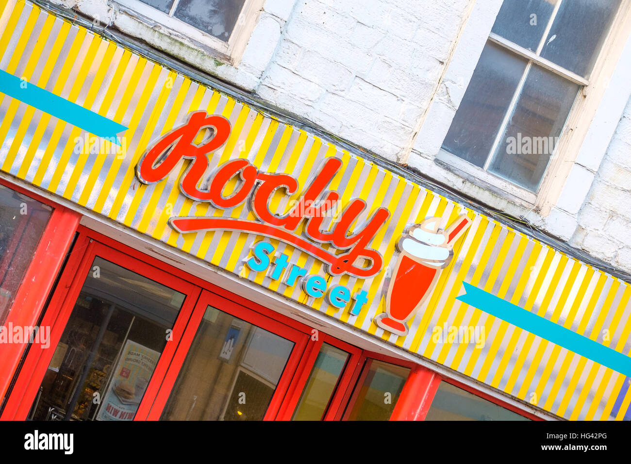 Rocky Street Shop Lancaster Stock Photo Alamy