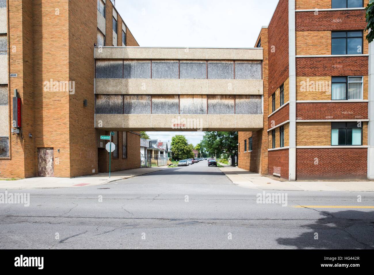Abandoned Greater Detroit Hospital, Hamtramck, Michigan, USA, Aug. 18