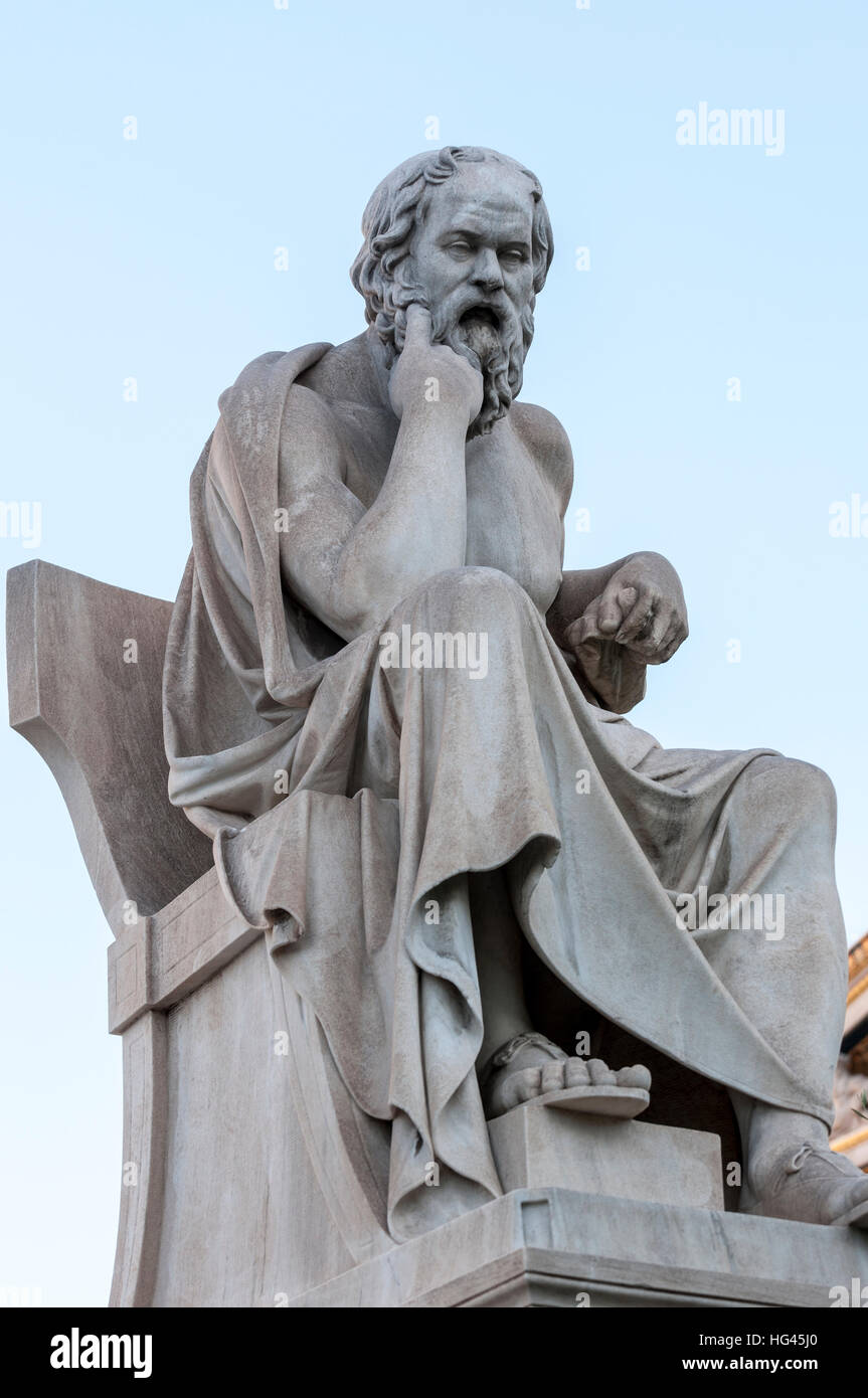 Classical Statue Of Socrates Stock Photo Alamy
