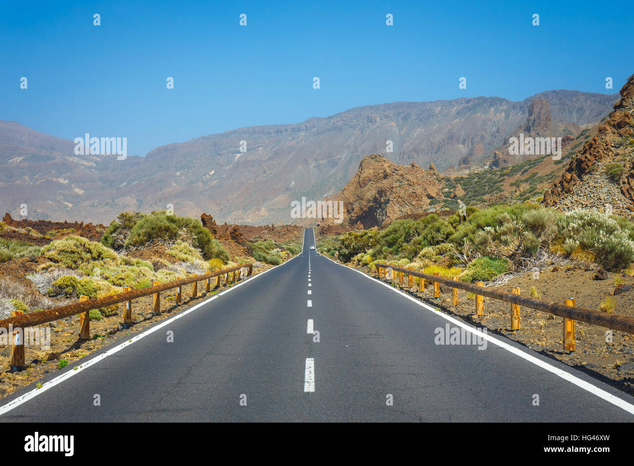 Highland highway in Tenerife, Canary Island, Spain Stock Photo - Alamy