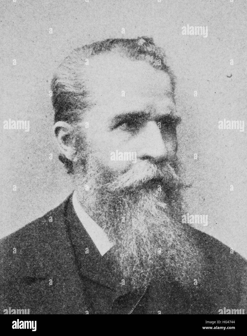 Matthaeus Much, Born 18 October 1832; Died 17 December 1909, was an Austrian prehistorian and monument preserve, reproduction of a photo from the year 1895, digital improved Stock Photo