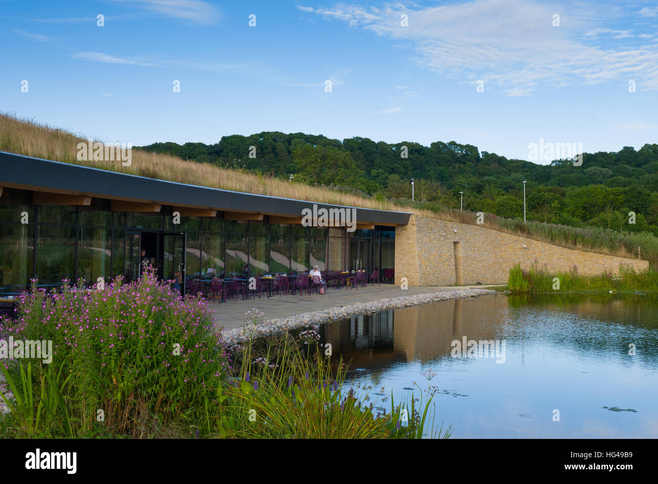 The exterior of the award winning Gloucester Motorway Service Station