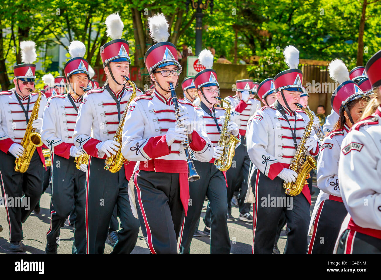 Portland, Oregon, USA June 6, 2015 Tualatin High School Marching