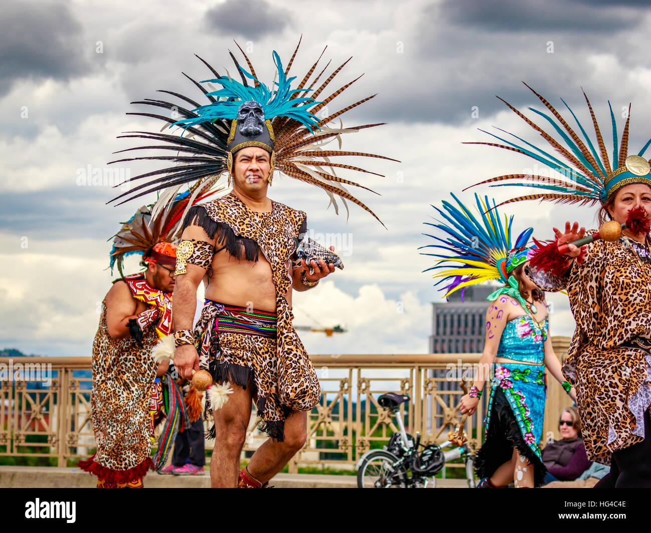 Portland, Oregon, USA - June 11, 2016: The Aztec Empress in the Grand ...