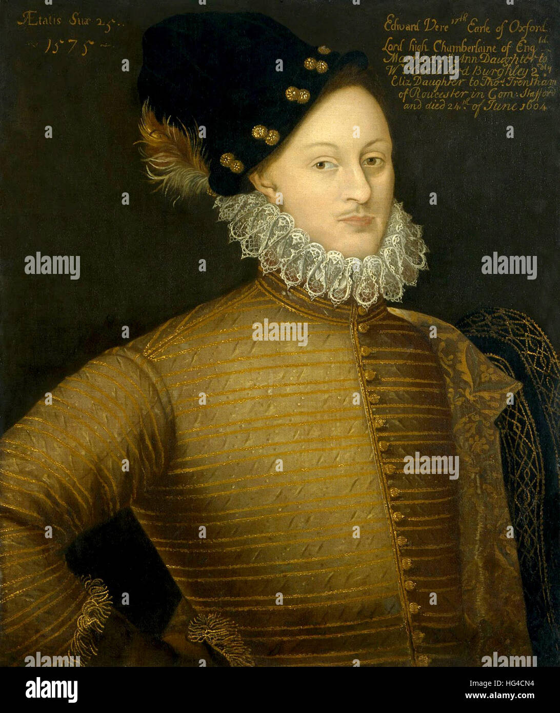 Edward de Vere, 17th 'Earl of Oxford' Stock Photo