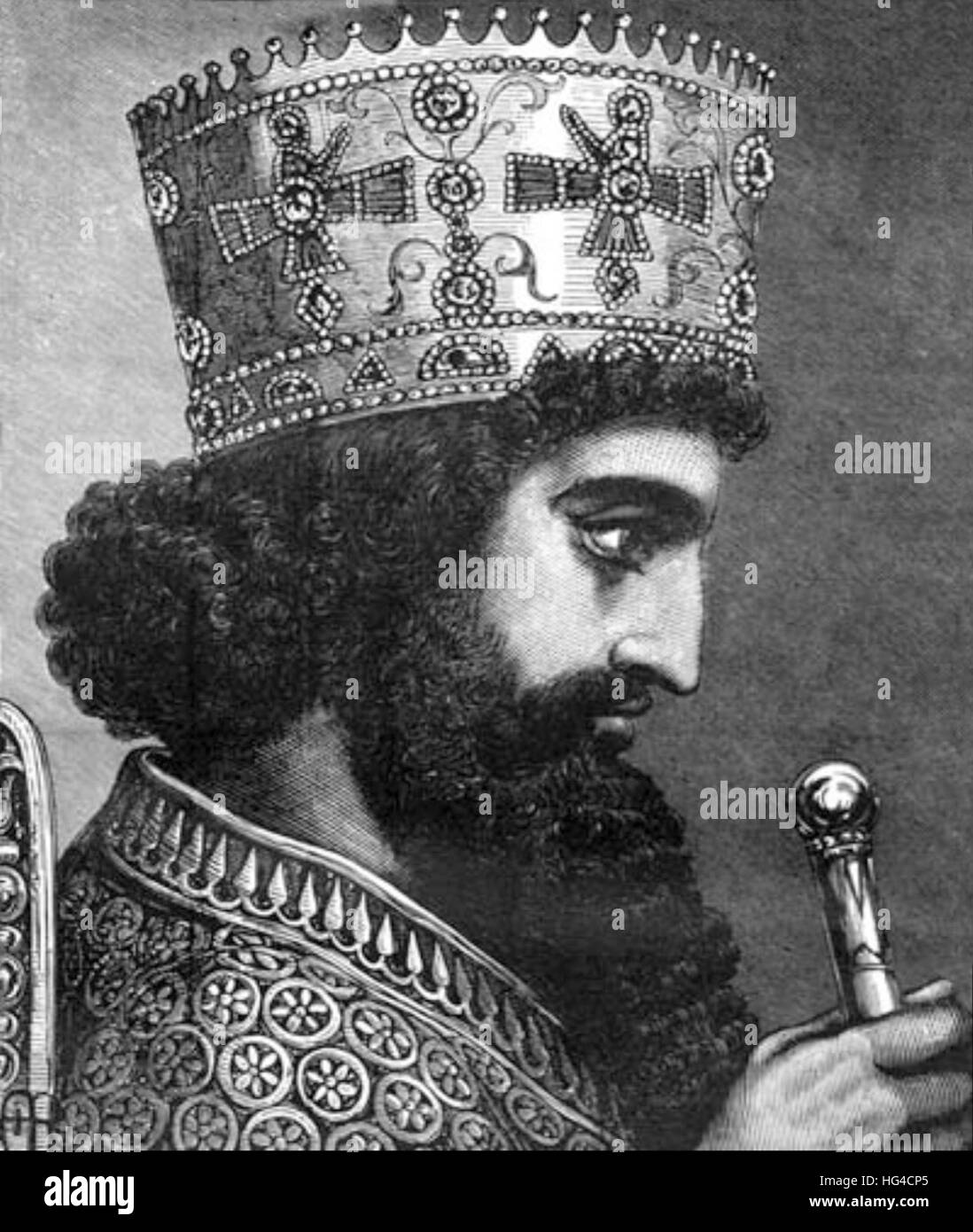 Xerxes, Xerxes I, King of Persia Stock Photo