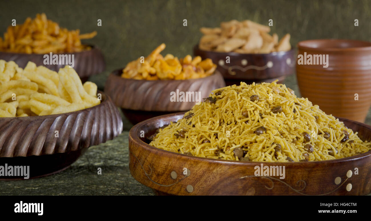 Gujarati snacks hi-res stock photography and images - Alamy