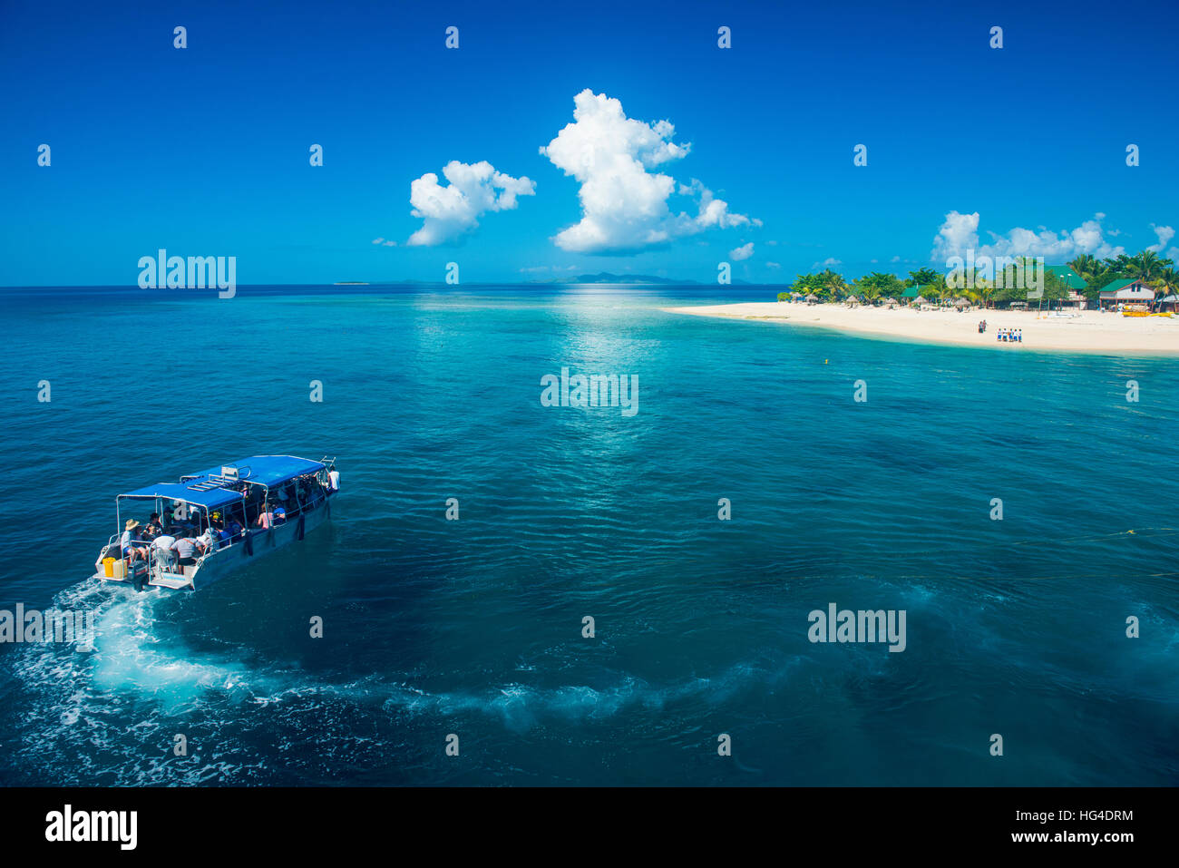 Beautiful South Sea island, Mamanuca Islands, Fiji, South Pacific Stock Photo