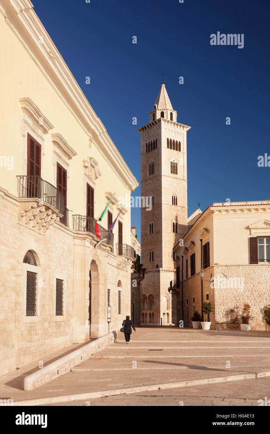 Palazzo Valenzano, San Nicola Pellegrino cathedral, Trani, Le Murge, Barletta-Andria-Trani district, Puglia, Italy Stock Photo