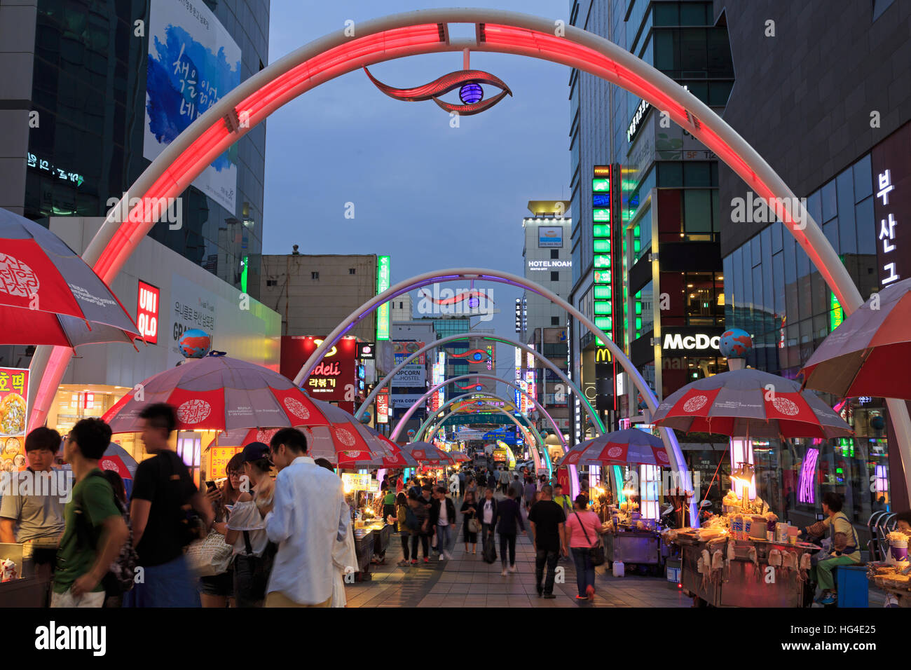 BIFF Square, Nampo District, Busan, South Korea, Asia Stock Photo