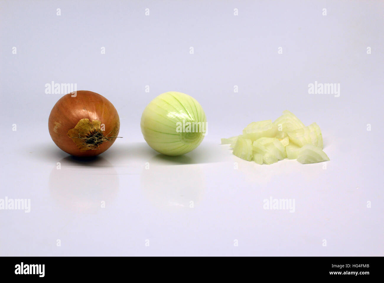 Onions isolated Stock Photo