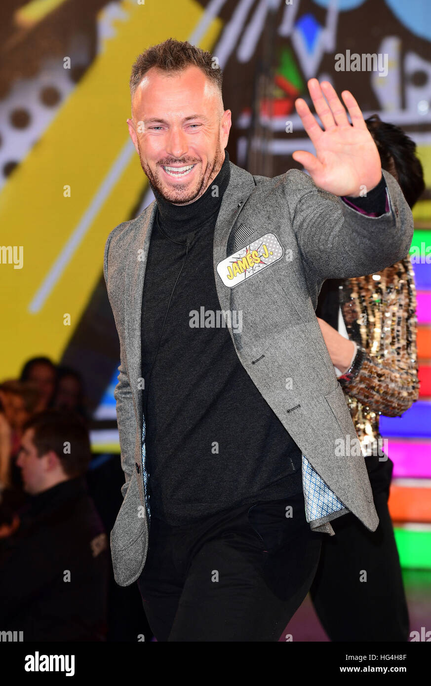 James Jordan enters the Celebrity Big Brother house at Elstree Studios in  Borehamwood, Herfordshire, during the latest series of the Channel 5  reality TV programme Stock Photo - Alamy