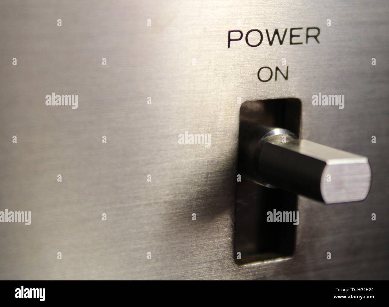 A power flip switch Stock Photo