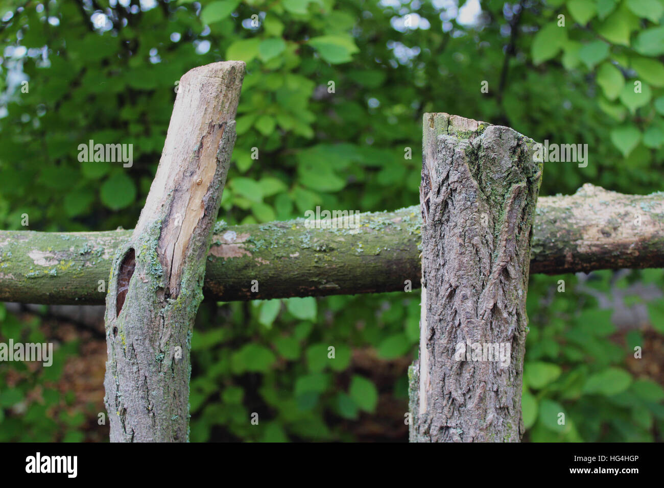 Old wood fence Stock Photo - Alamy
