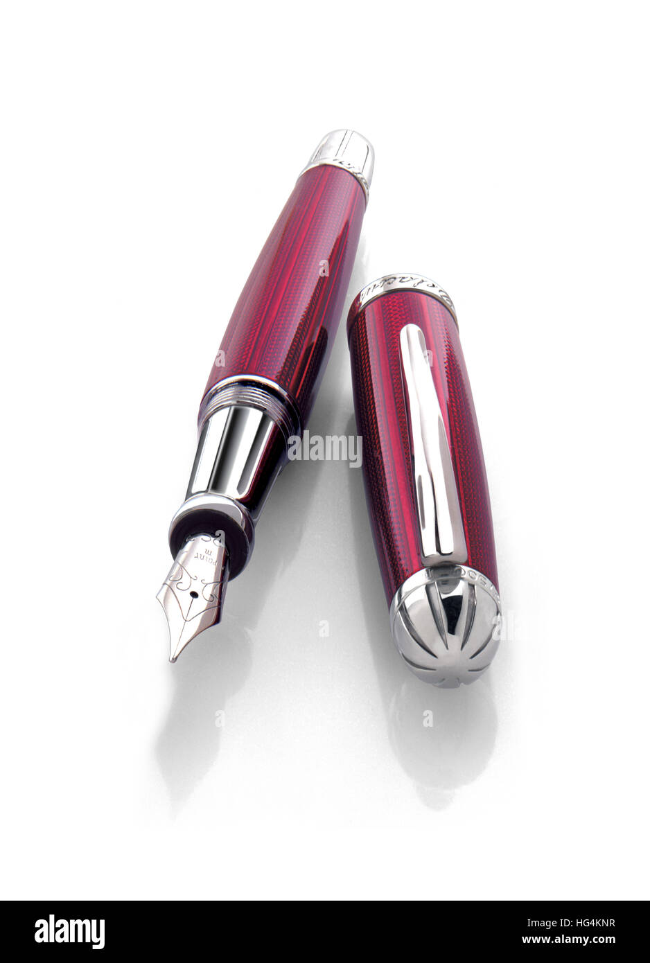 expensive red fountain pen Stock Photo Alamy