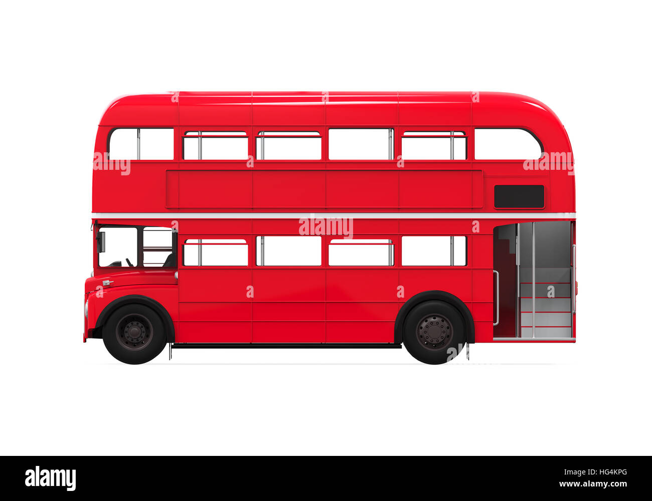 Double Decker Bus Stock Photo