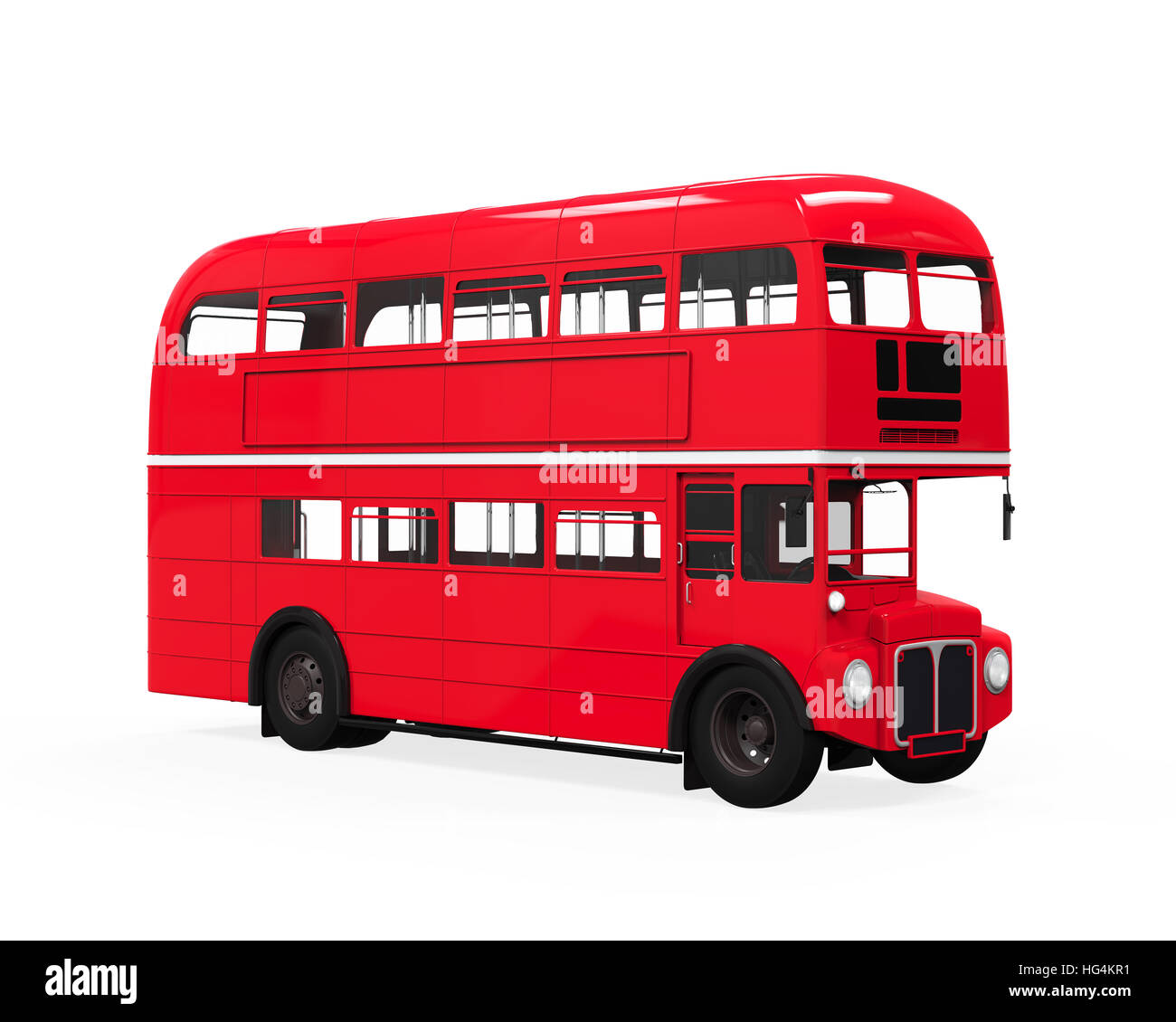 Double Decker Bus Stock Photo