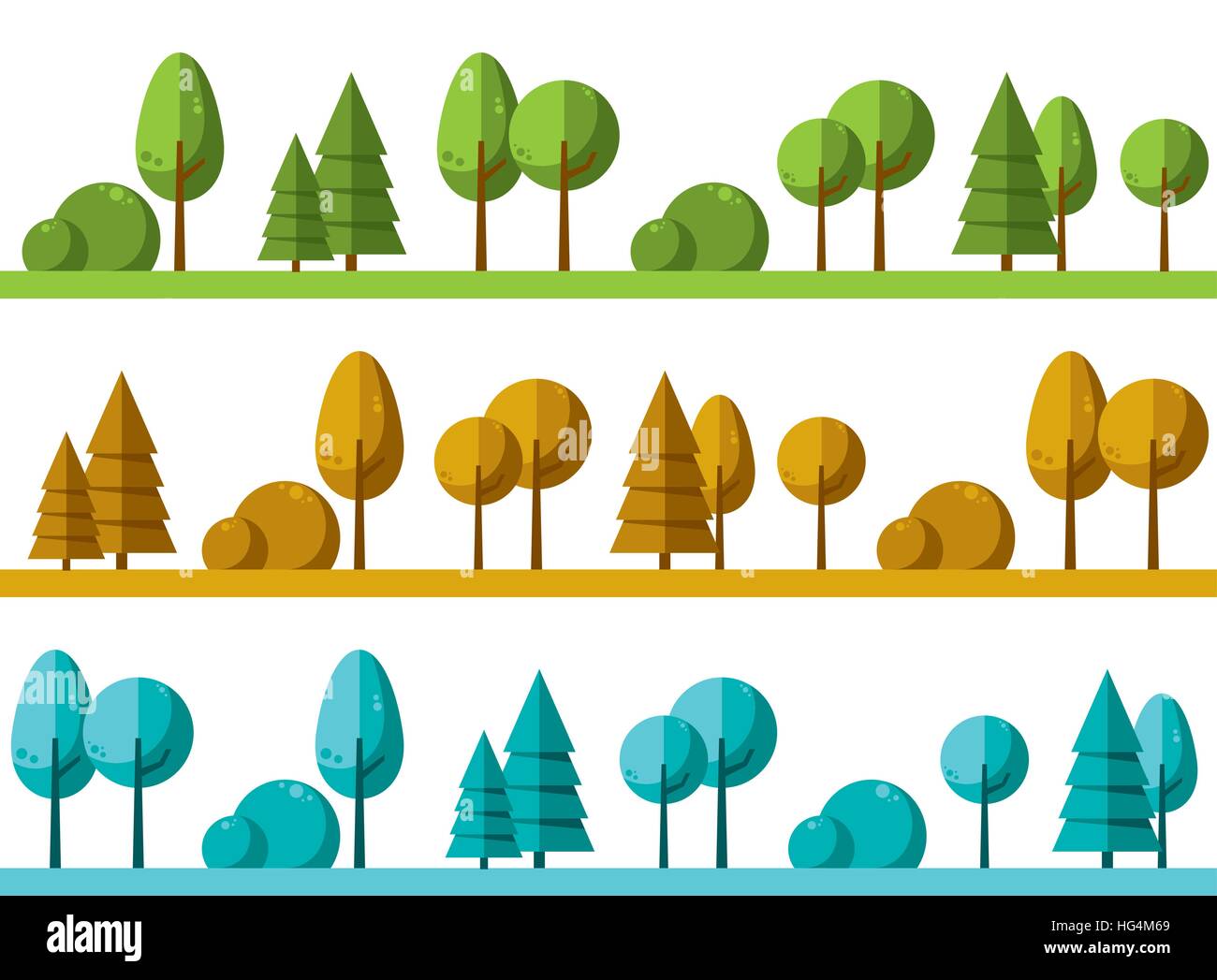 Landscape with trees as background Stock Vector Image & Art - Alamy
