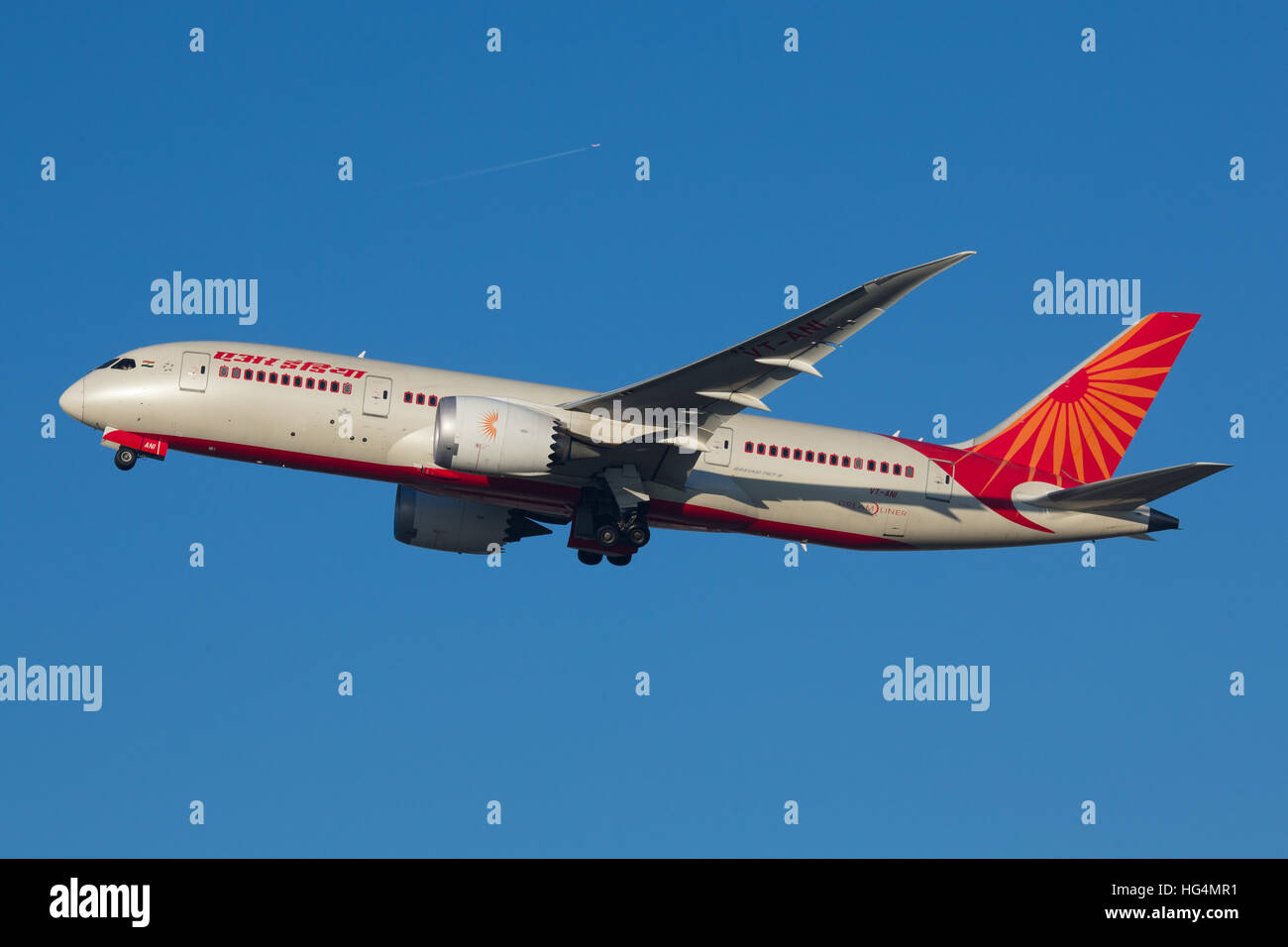 Air India Boeing 787 Dreamliner Aircraft Stock Photo
