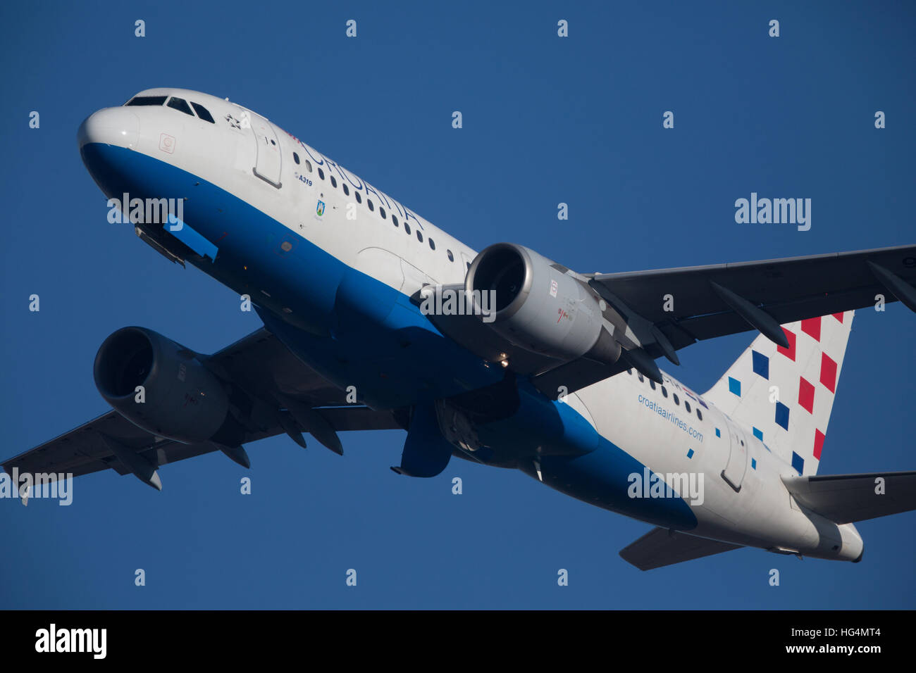Croatia Airlines Airbus Stock Photo