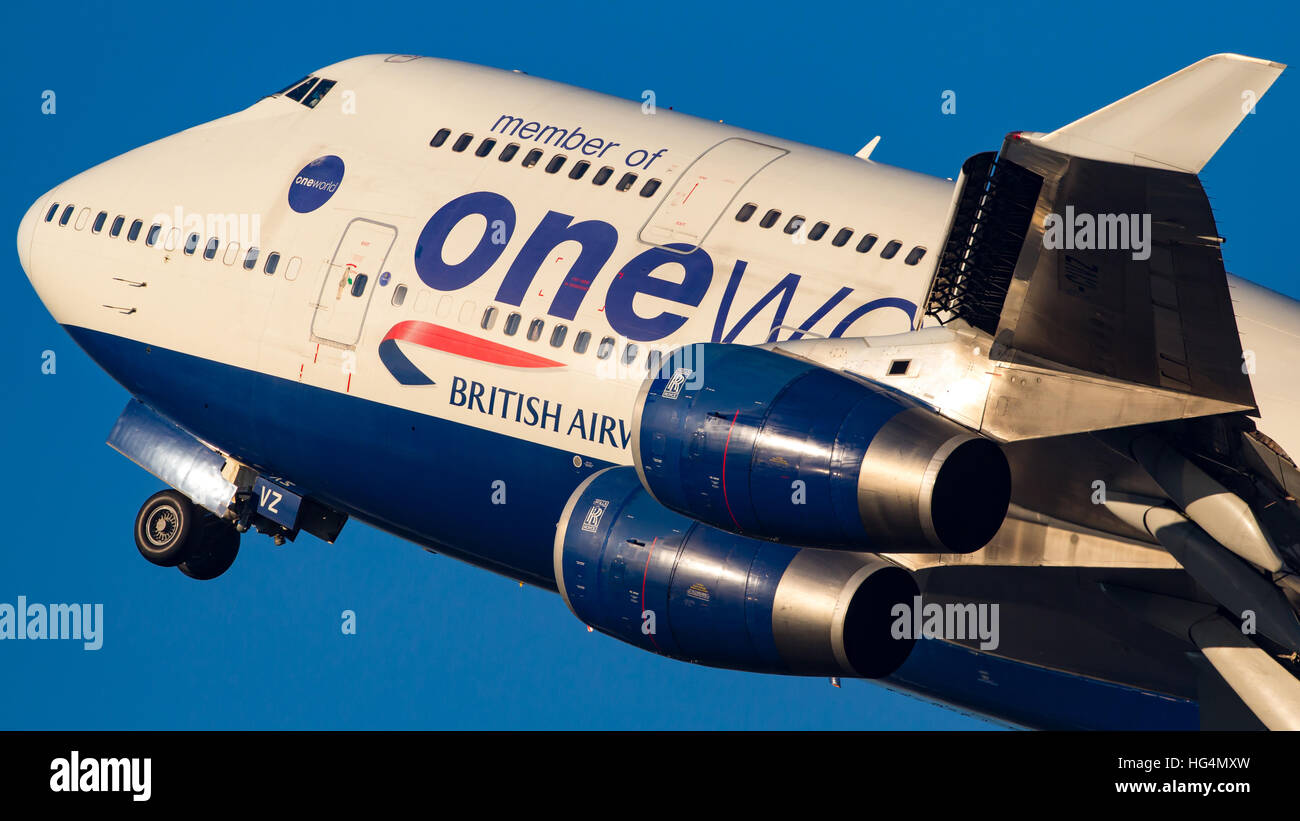 British Airways Boeing 747 Aircraft Stock Photo