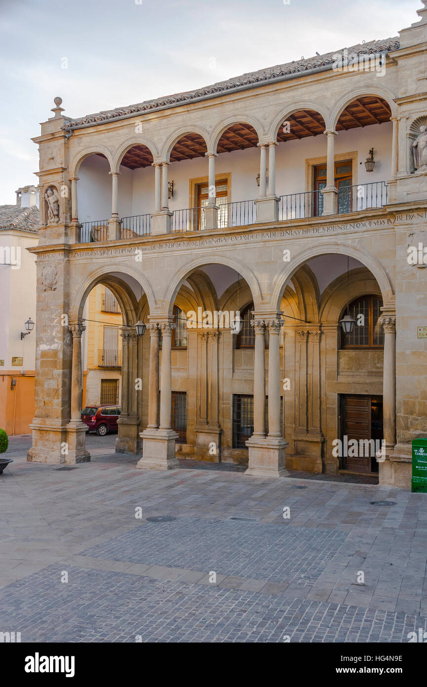 Ayuntamiento viejo, old town hall in Ubeda, Zona Monumental, UNESCO world heritage site, province Jaen, Andalusia, Spain Stock Photo