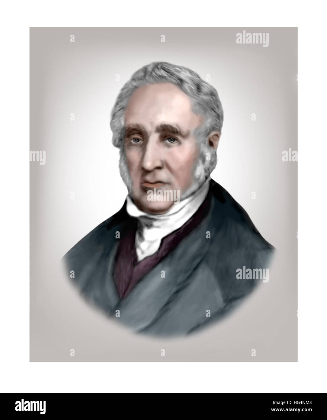 George Stephenson, 1781-1848, Railway Engineer Stock Photo