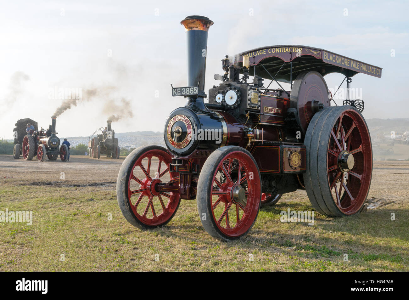 Burrell Road Locomotive 3593, 'Duke of Kent' built 1914, at the Dorset Steam Fair, Tarrant Hinton, Dorset, England, UK Stock Photo