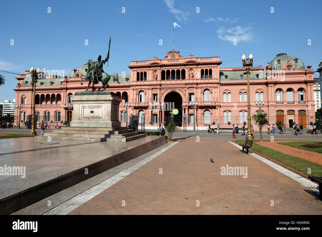 Casa Rosada in Plaza de Mayo, Buenos Aires, Argentina, South America Stock Photo