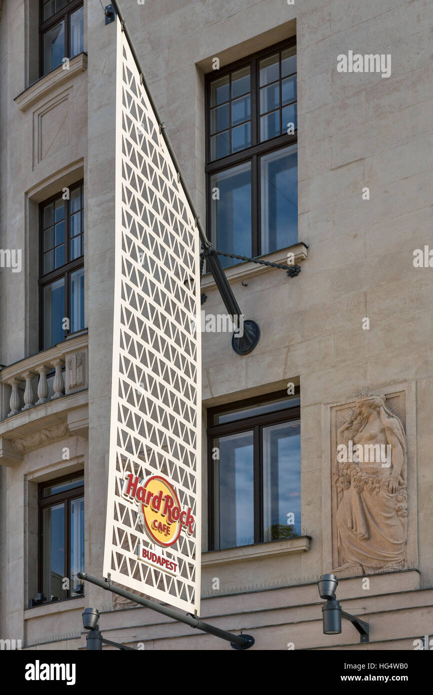 Hard Rock Cafe building facade. Its a chain of theme restaurants with currently 191 Hard Rock locations in 59 countries. Stock Photo