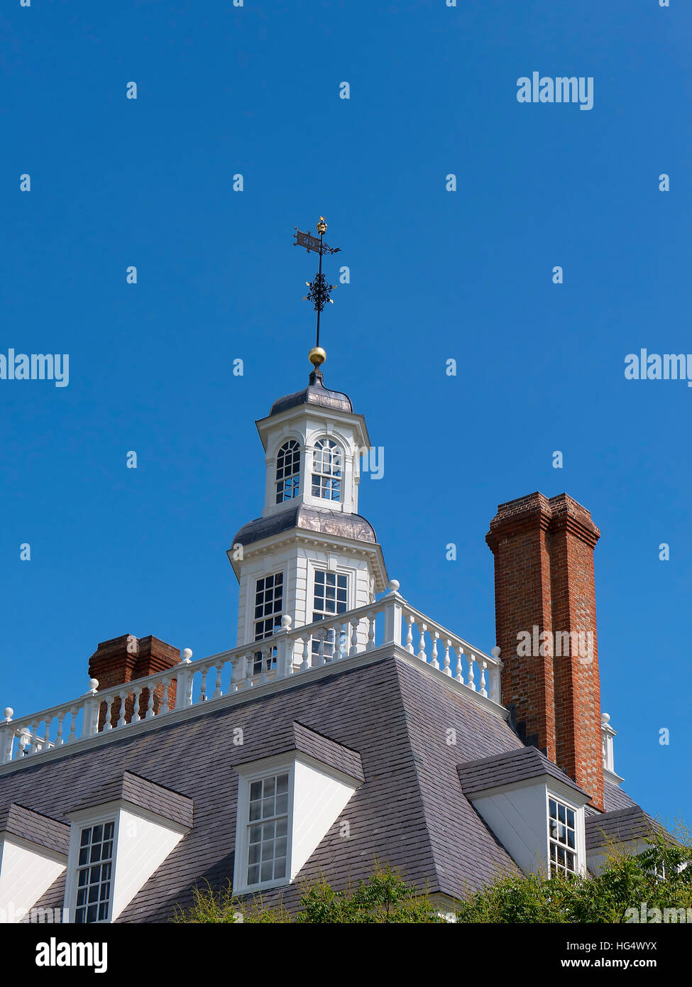 Williamsburg is an independent city in the U.S. state of Virginia. Located on the Virginia Peninsula. Stock Photo