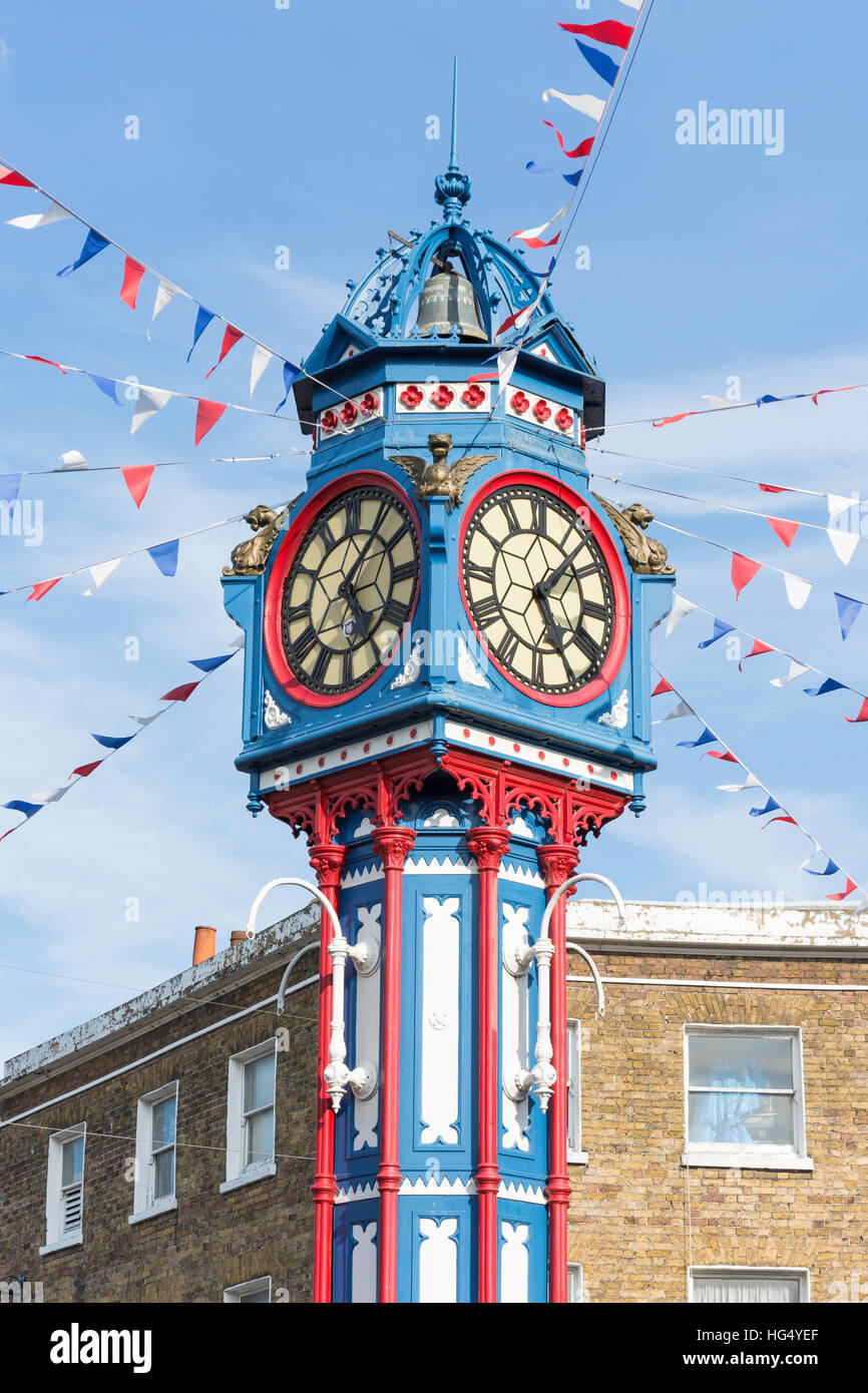 Sheerness Clock Tower, High Street, Sheerness, Isle of Sheppey, Kent, England, United Kingdom Stock Photo