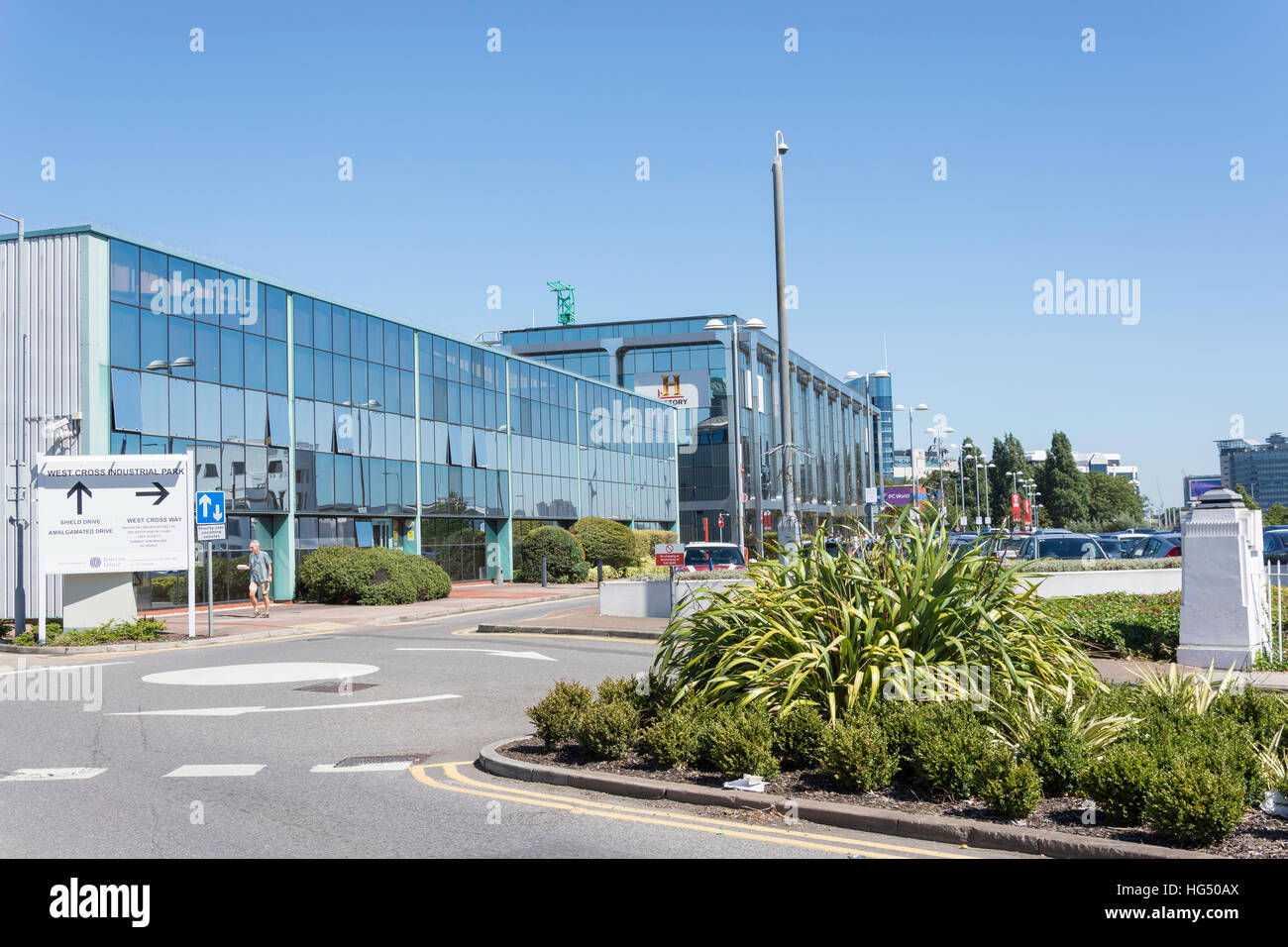 West Cross Industrial Park, Great West Road, Brentford, London Borough of Hounslow, Greater London, England, United Kingdom Stock Photo