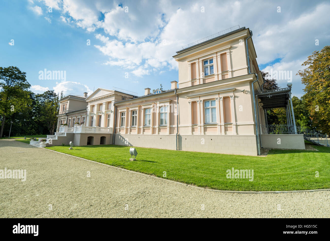 Old palace - manor Renavas in Lithuania. Stock Photo