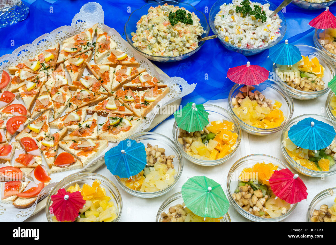 Catering food party in lithuania hi-res stock photography and images - Alamy