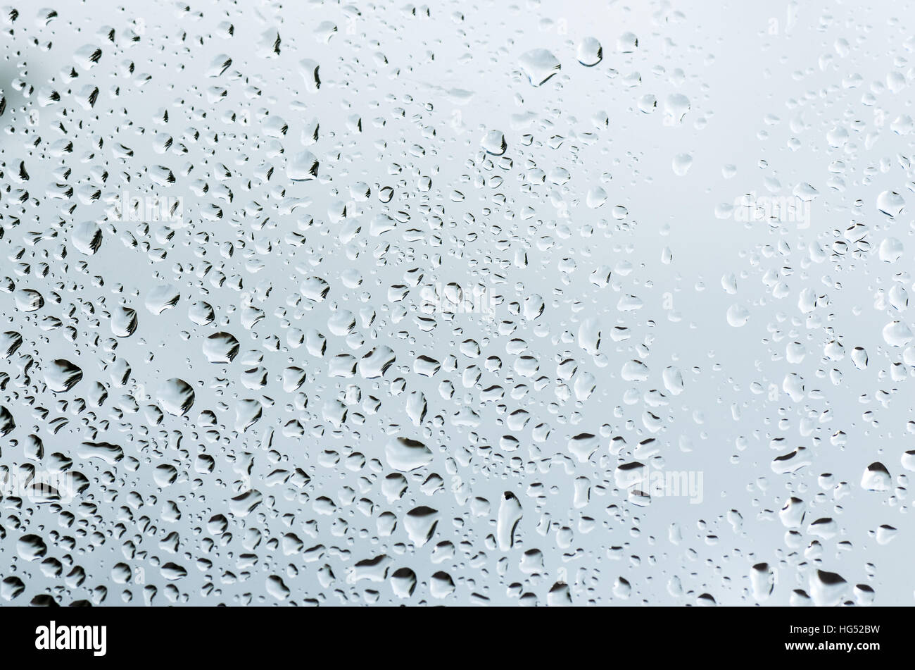 Rain water drops on windows glass Stock Photo
