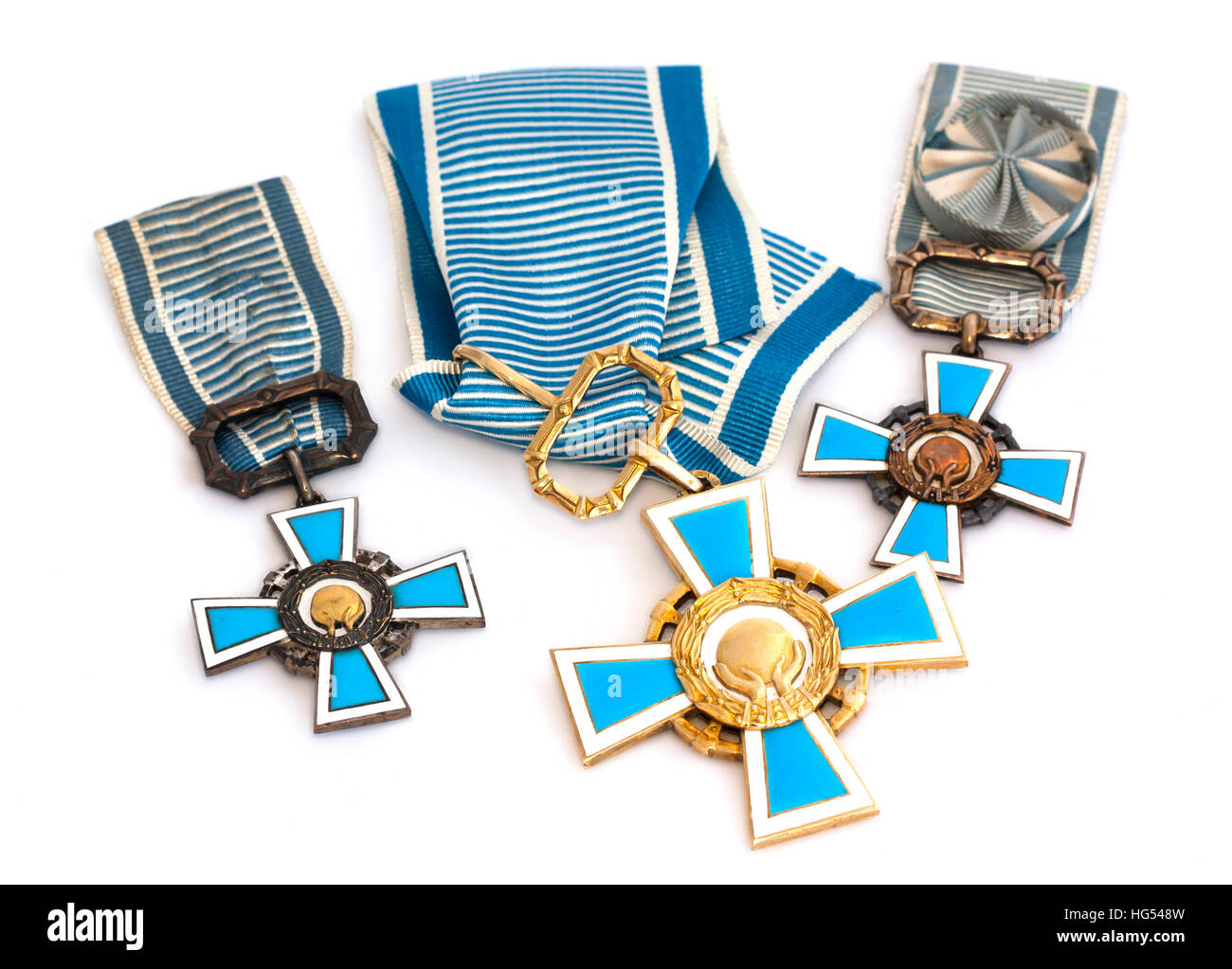 Collection of state sports awards of Finland. Kouvola Stock Photo Alamy