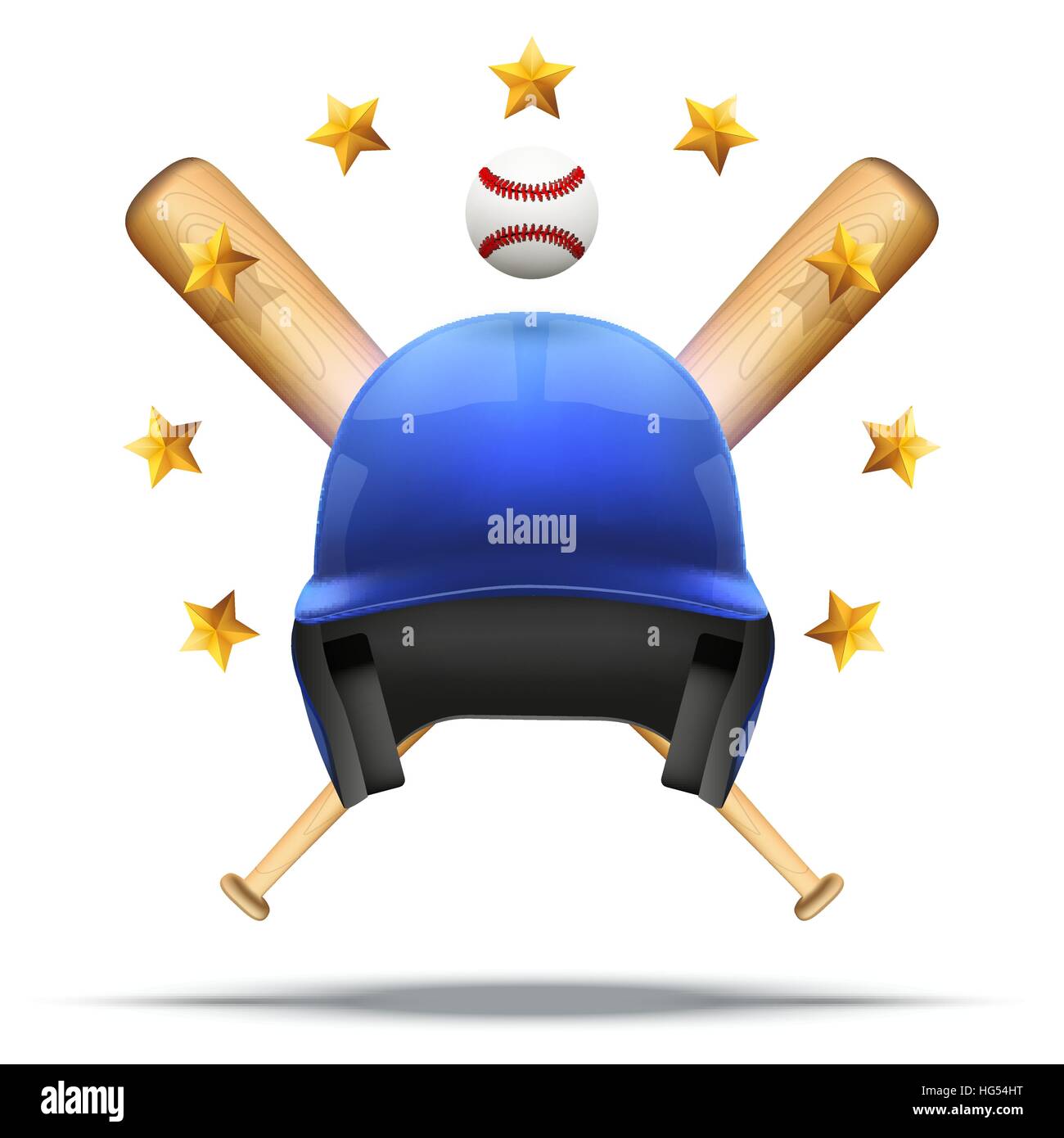 Baseball and Softball symbol Stock Vector
