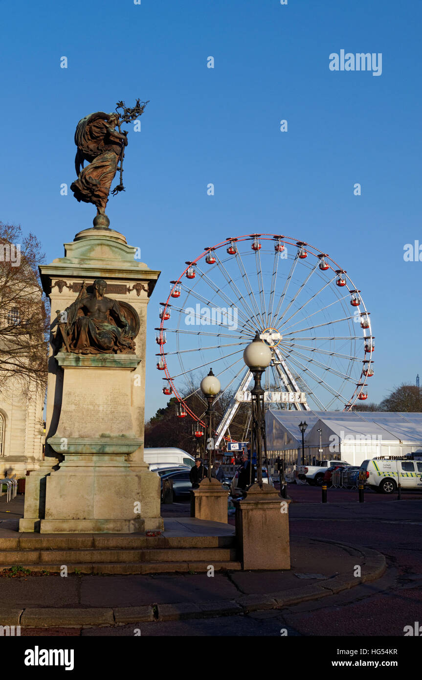 Big Wheel, Cardiff Winter Wonderland. Stock Photo